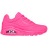 Pantofi sport, dama, SKECHERS UNO-NIGHT SHADES 73667-HTPK fucsia, piele ecologica