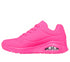Pantofi sport, dama, SKECHERS UNO-NIGHT SHADES 73667-HTPK fucsia, piele ecologica
