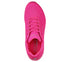 Pantofi sport, dama, SKECHERS UNO-NIGHT SHADES 73667-HTPK fucsia, piele ecologica