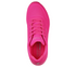 Pantofi sport, dama, SKECHERS UNO-NIGHT SHADES 73667-HTPK fucsia, piele ecologica