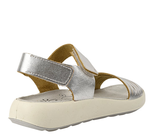 Sandale casual, dama, IMAC, 757081 argintiu, piele naturala