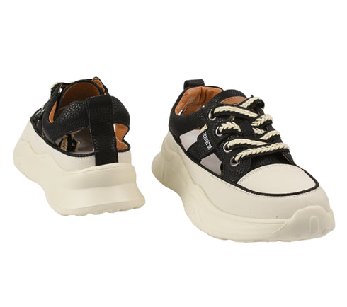 Pantofi sport, dama, ADA SHOES, 208 negru, piele naturala