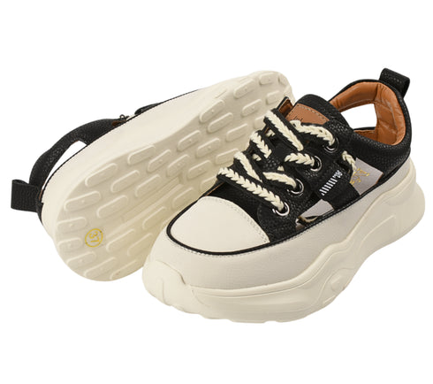 Pantofi sport, dama, ADA SHOES, 208 negru, piele naturala