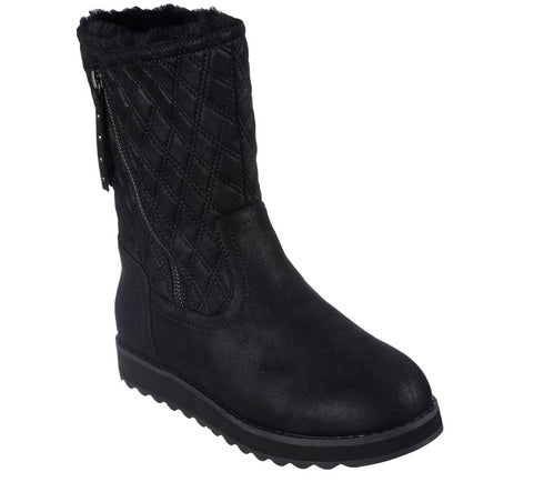 Ghete sport, dama, SKECHERS KEEPSAKES 2.0 MORNING WALKS, 167675-BBK, negru, textil