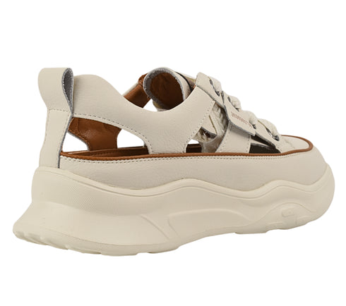 Pantofi sport, dama, ADA SHOES, 208 alb, piele naturala