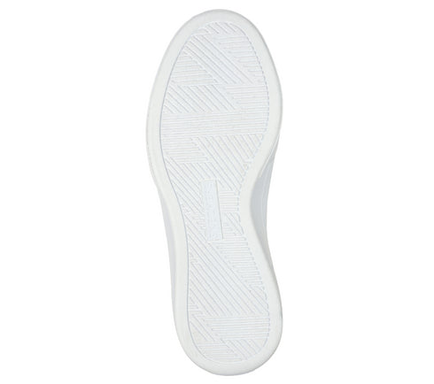 Pantofi sport, dama, SKECHERS CORDOVA CLASSIC-BEST BEHAVIOR 185060-WBK alb, piele ecologica