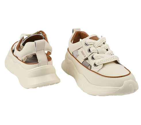 Pantofi sport, dama, ADA SHOES, 208 alb, piele naturala