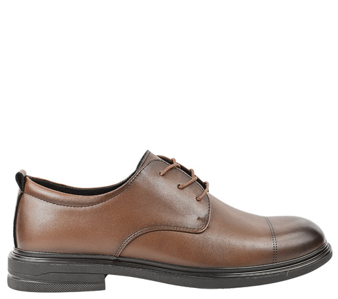 Pantofi casual, barbati, MELS, D17201 maro, piele naturala