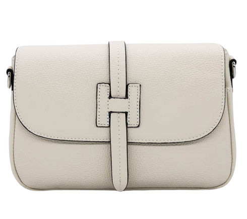 Poseta casual, dama, ADA SHOES, 8710, crem, piele naturala