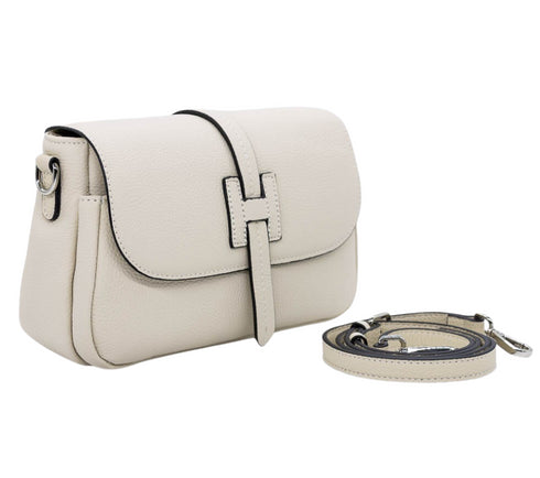 Poseta casual, dama, ADA SHOES, 8710, crem, piele naturala