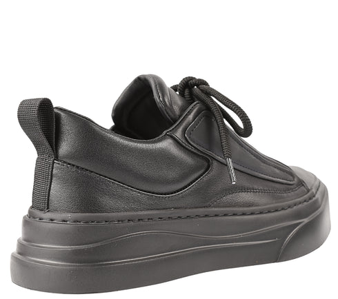 Pantofi sport, barbati, FRANCO GERARDO, 9218 negru, piele naturala