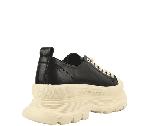 Pantofi sport, dama, FRANCO GERARDO, 9921 negru, piele naturala