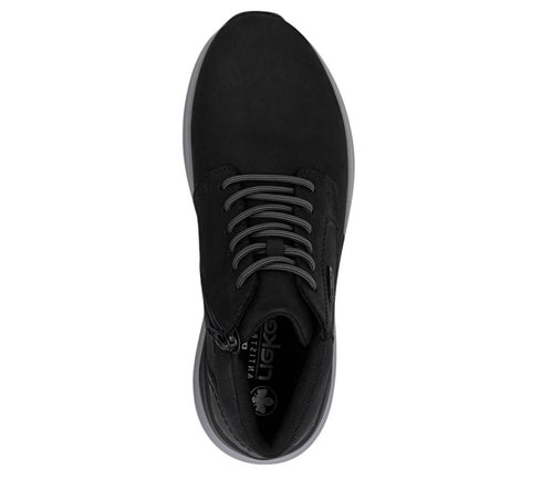 Ghete sport, barbati, RIEKER ANTISTRESS, 06001-00 negru, piele naturala