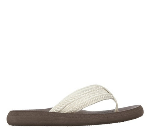 Slapi dama, SKECHERS ASANA HIDDEN VALLEY, 119107-NAT crem, textil