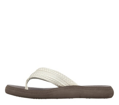 Slapi dama, SKECHERS ASANA HIDDEN VALLEY, 119107-NAT crem, textil