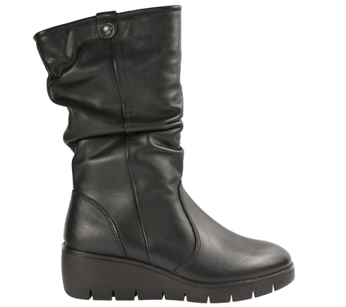 Cizme casual, dama, IMAC, 855510 negru, piele naturala