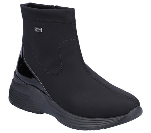 Ghete sport, dama, REMONTE, D6677-03 negru, textil