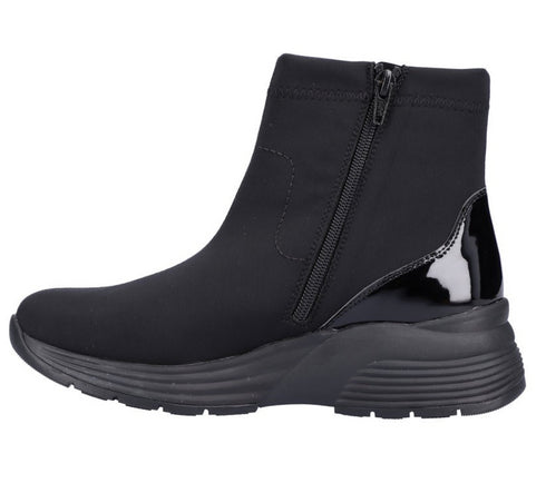 Ghete sport, dama, REMONTE, D6677-03 negru, textil