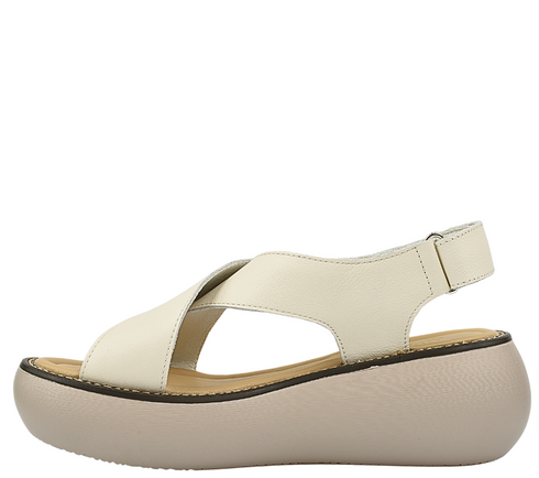 Sandale casual, dama, FORMAZIONE, FF01 bej, piele naturala