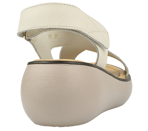 Sandale casual, dama, FORMAZIONE, FF01 bej, piele naturala