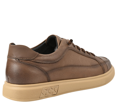 Pantofi sport, barbati, MELS, 10385 maro, piele naturala