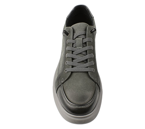 Pantofi sport, barbati, MELS, 10385 gri, piele naturala