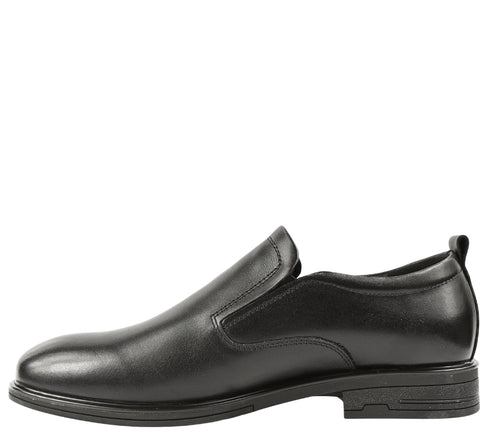 Pantofi casual, barbati, OTTER, E670003A negru, piele naturala