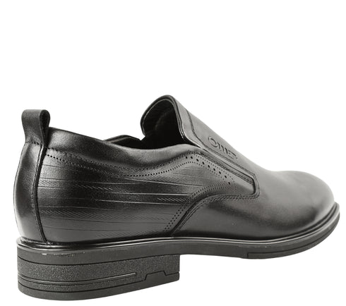 Pantofi casual, barbati, OTTER, E670003A negru, piele naturala
