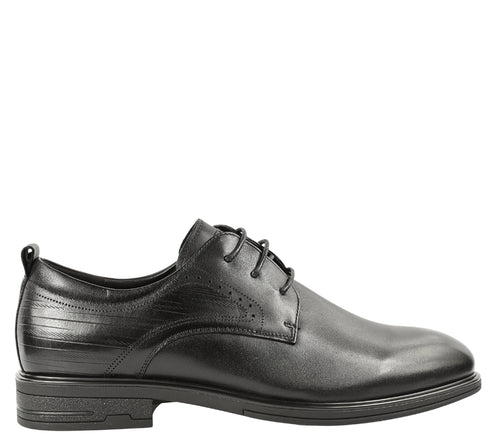 Pantofi casual, barbati, OTTER, E670004A negru, piele naturala