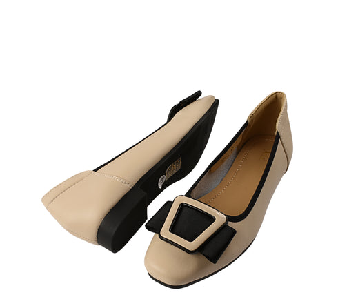 Pantofi casual, dama, ADA SHOES, 2372 crem, piele naturala