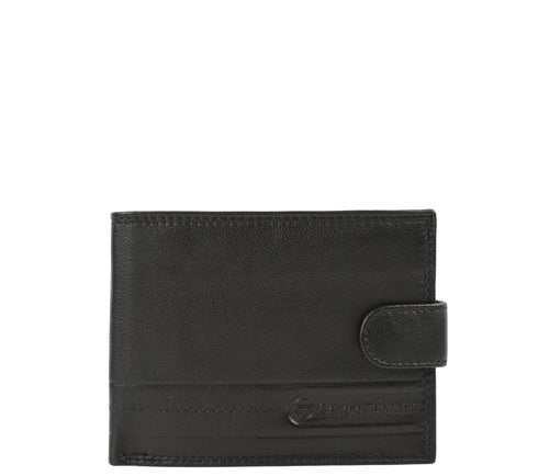 Portofel casual, barbati, SERGIO TACCHINI, 50080 negru, piele naturala