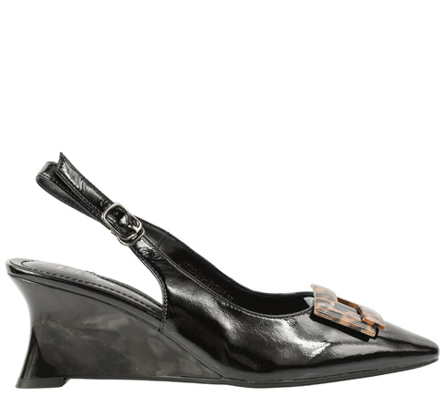 Pantofi eleganti, dama, EPICA, Z922A921-D25-ZP170, Negru, piele lacuita, toc