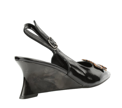 Pantofi eleganti, dama, EPICA, Z922A921-D25-ZP170, Negru, piele lacuita, toc