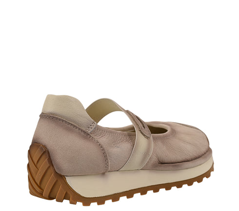 Espadrila sport, dama, ADA SHOES, KM9205 bej, piele nabuc