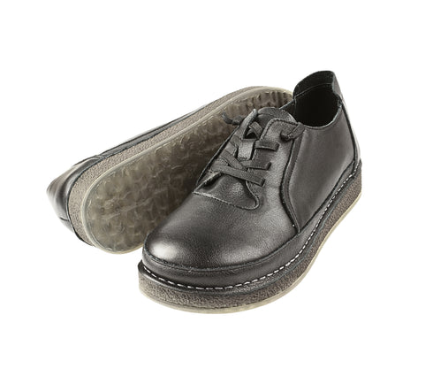 Pantofi casual, dama, FORMAZIONE, 22267621 negru, piele naturala