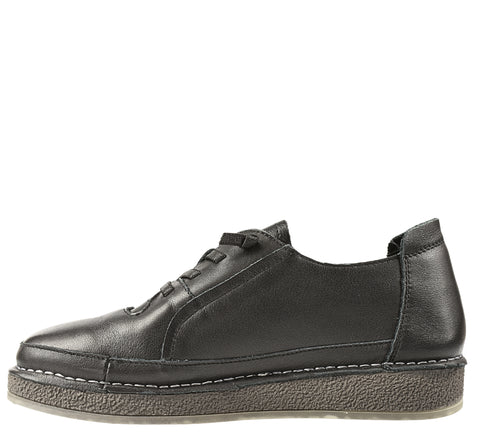 Pantofi casual, dama, FORMAZIONE, 22267621 negru, piele naturala