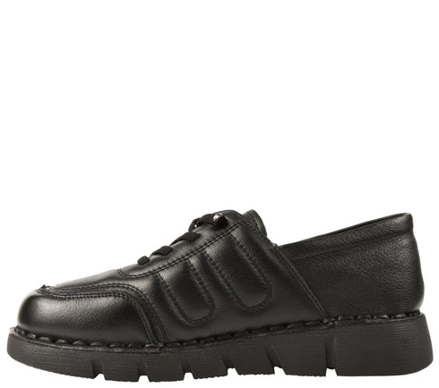 Pantofi casual, dama, FORMAZIONE, KM 2583 negru, piele naturala