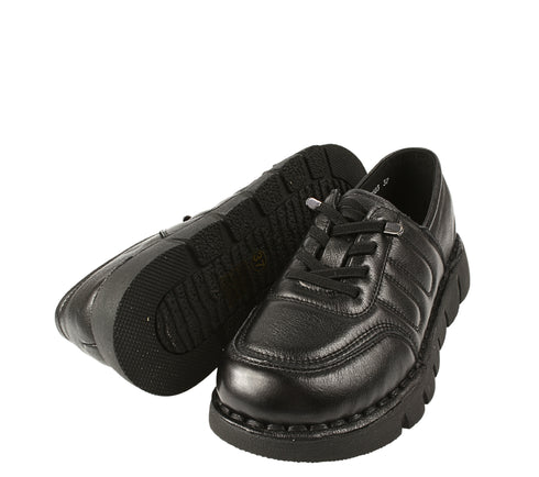 Pantofi casual, dama, FORMAZIONE, KM 2583 negru, piele naturala