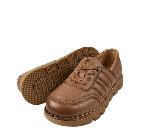 Pantofi casual, dama, FORMAZIONE, KM 2583 taupe, piele naturala