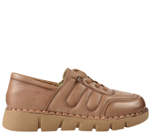 Pantofi casual, dama, FORMAZIONE, KM 2583 taupe, piele naturala