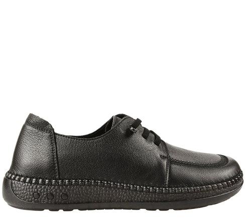 Pantofi casual, dama, FORMAZIONE, KM 327 negru, piele naturala