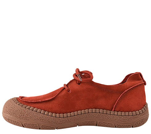 Pantofi casual, dama, FORMAZIONE, KM 5169 rosu, piele nabuc