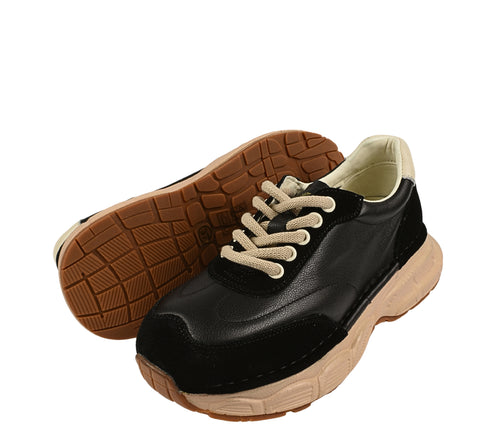 Pantofi sport, dama, FRANCO GERARDO, KM 5502 negru, piele naturala