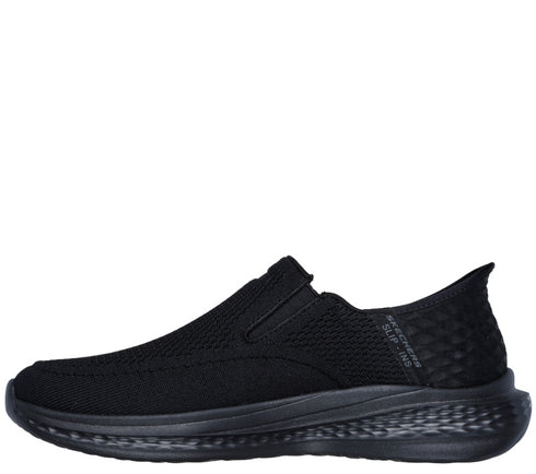 Pantofi sport, barbati, SKECHERS SLIP-INS SLADE DEACON 210887-BBK negru, textil
