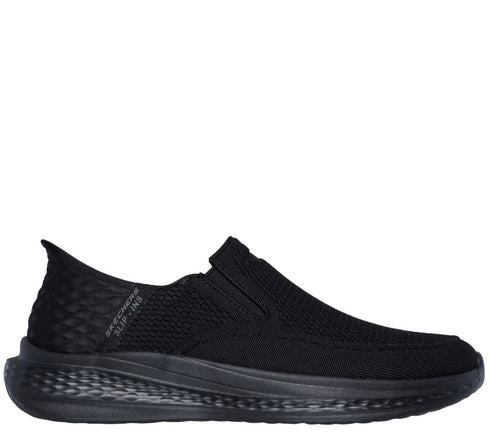 Pantofi sport, barbati, SKECHERS SLIP-INS SLADE DEACON 210887-BBK negru, textil