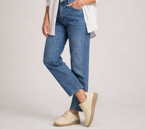 Pantofi casual, dama, ADA SHOES, 251072 crem, piele naturala