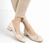 Pantofi casual, dama, ADA SHOES, 510-2 crem, piele naturala, cu toc