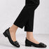 Pantofi casual, dama, ADA SHOES, 510-2 negru, piele naturala, cu toc