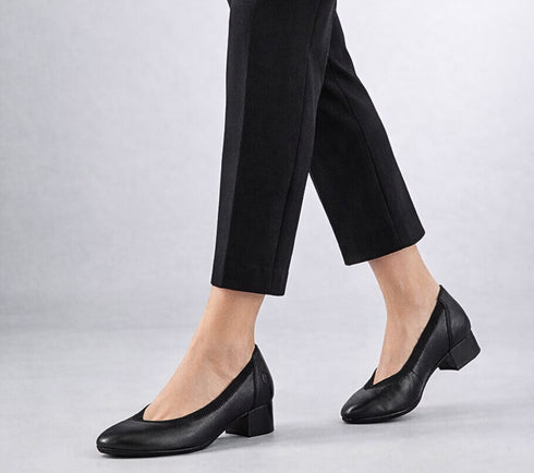 Pantofi eleganti, dama, RIEKER ANTISTRESS, 43452-00 negru, piele naturala