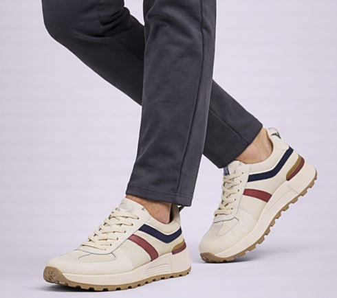 Pantofi sport, barbati, ADA SHOES, 5317 alb, piele naturala